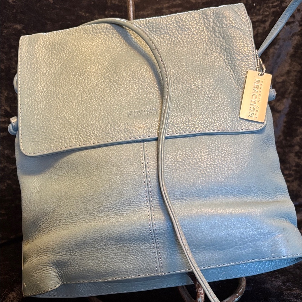 Kenneth Cole Reaction Light Blue Leather Purse